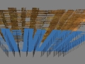 Kartierung eines Tunnelsegments mit Bildpositionen (blau).